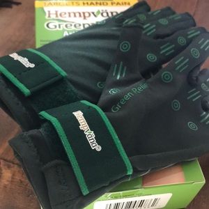 Green relief Hempvana  arthritis gloves